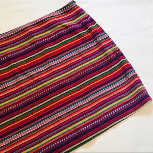 Shrinking Violet Colorful Woven Skirt